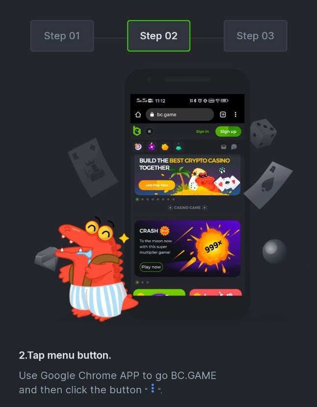 install a mobile app on Android step 2