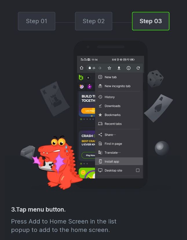 install a mobile app on Android step 3